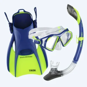 Aqualung snorkelset för vuxna - Admiral - Blå/grön
