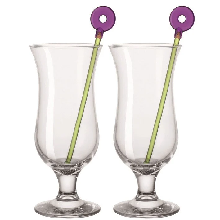 Bar Hurricane double-set Drinkglas med drinkpinne