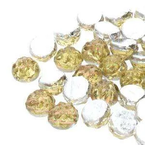 Baroque Cabochon - Backlit Citrine/Pink 7mm 2-håls set ten