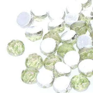 Baroque Cabochon - Backlit Opalescense 7mm 2-håls tio-pack