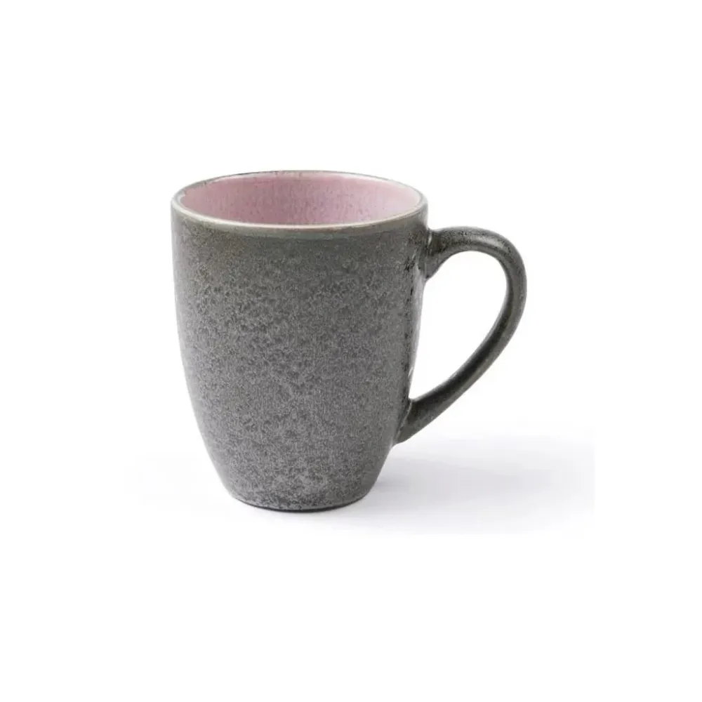 Bitz Mugg 300 ml, grå / fuchsia, stengods