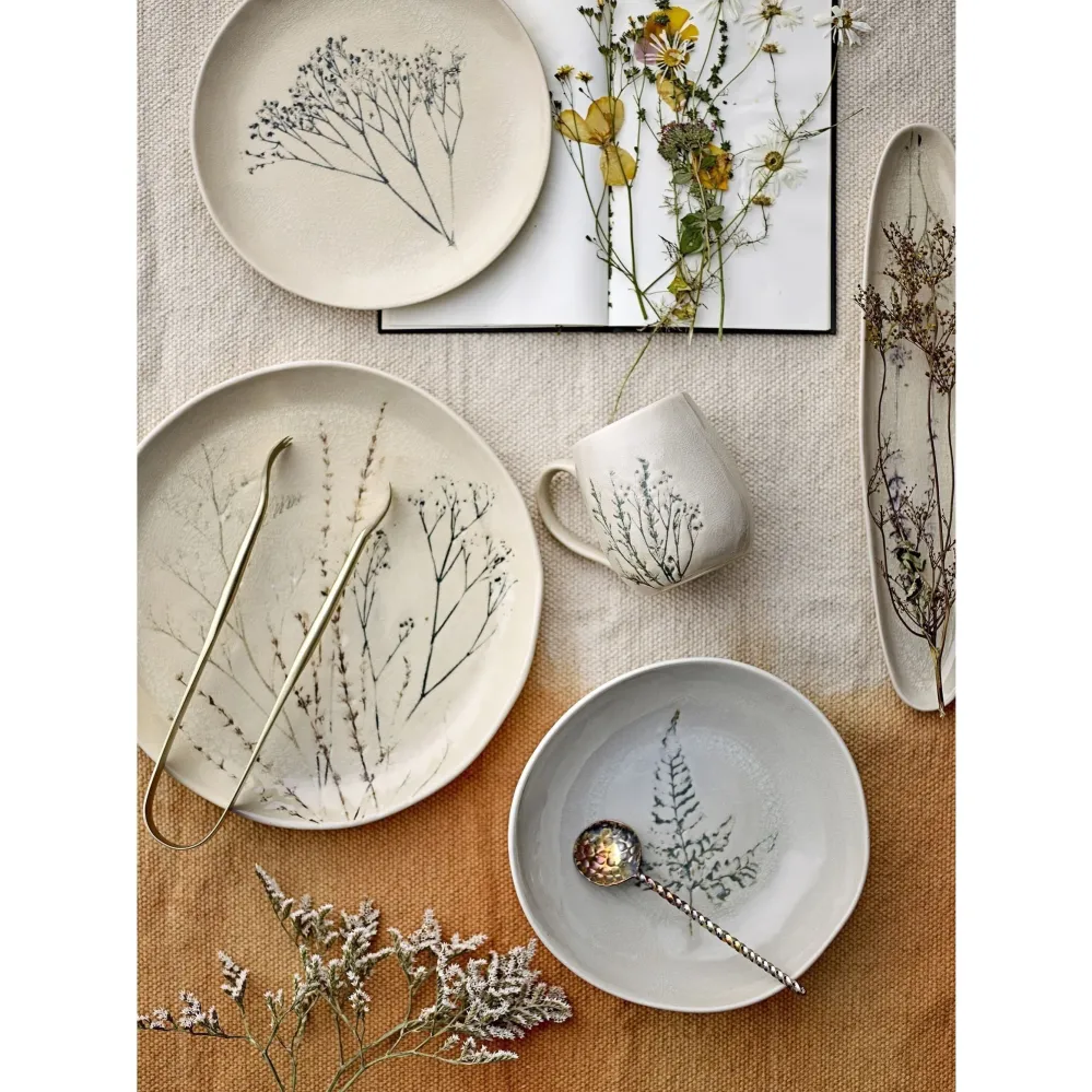 Bloomingville Bea Servisset Natur Stengods Place om 12 delar