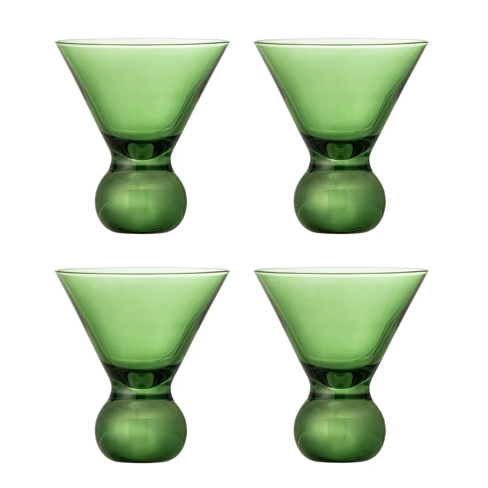 Bloomingville Corliss Cocktailglas, Grön, Glas