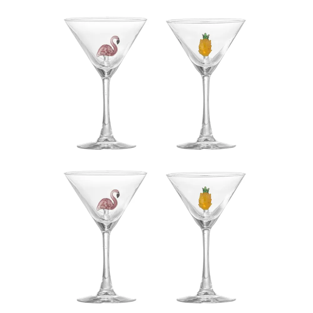 Bloomingville Misa Cocktailglas, Flerpack, Tydlig, Glas