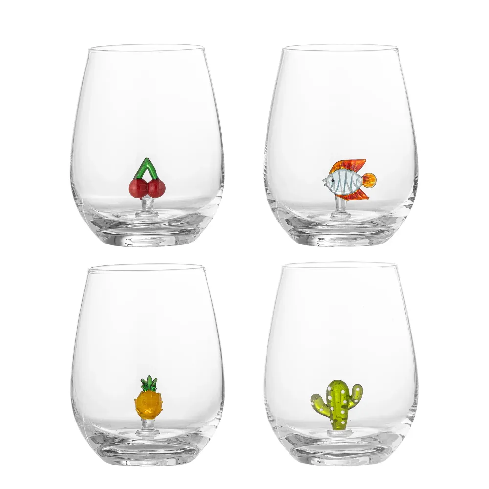 Bloomingville Misa Dricksglas, Flerpack, Kristall, Glas
