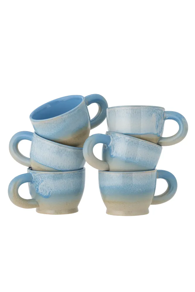 Bloomingville Safie Mugg. Flerpack, Kobolt, Stengods