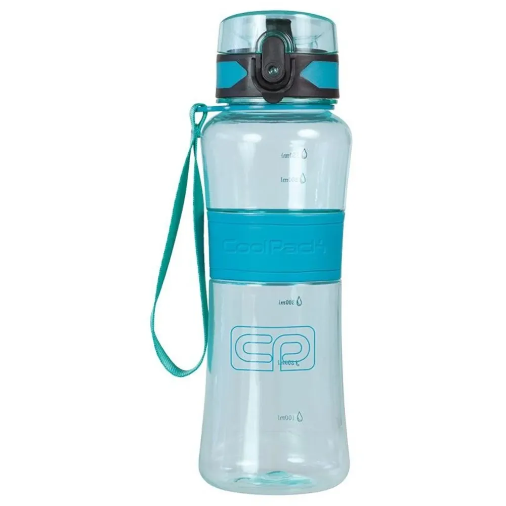 Coolpack-flaska, tillverkad av tritanium, 550ml, pool blue, Tritanum 67515CP