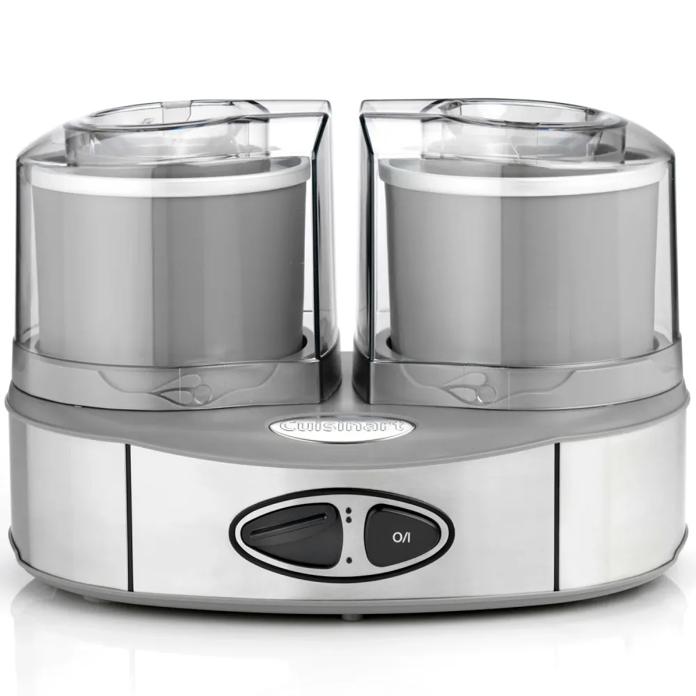 Cuisinart Glassmaskin 2x1 liter i soft-touch stål ICE40BCE