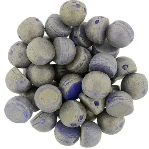 CzechMates Cabochon - Pacifica Elderberry 7mm 2-håls, tio-pack