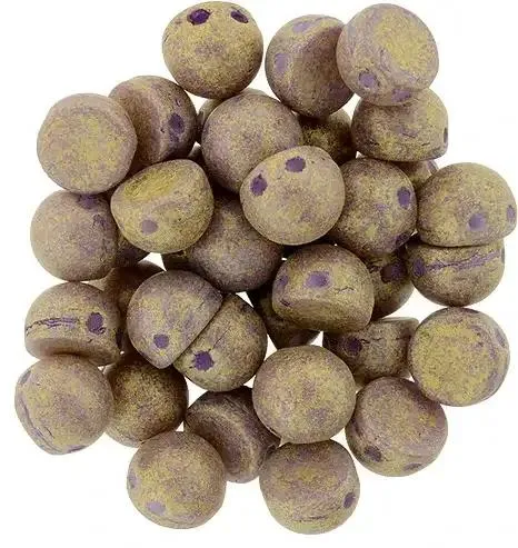CzechMates Cabochon - Pacifica Fig 7mm 2-håls, tio-pack