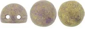 CzechMates Cabochon - Pacifica Fig 7mm 2-håls, tio-pack