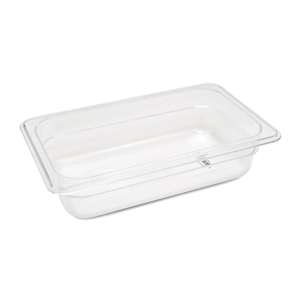 Gastronormbehållare - 3 st - 1/4 GN - 6,5 cm djup - Polykarbonat