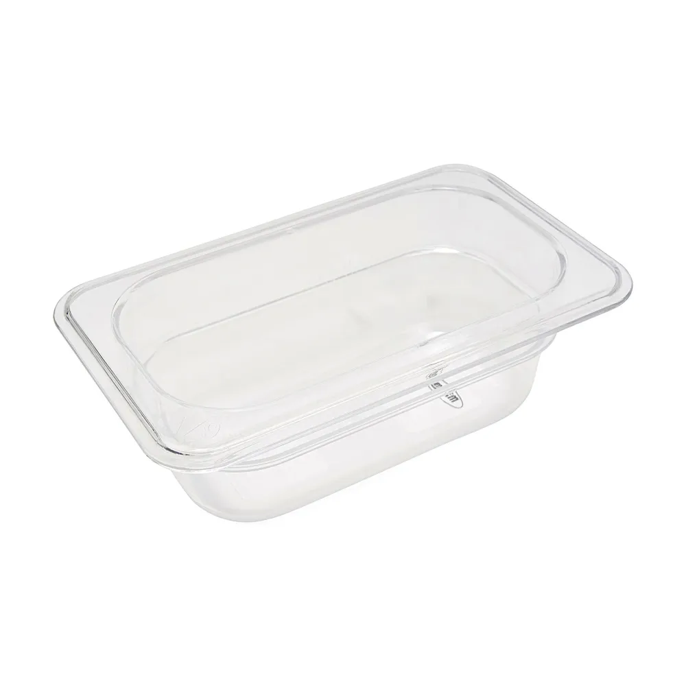 Gastronormbehållare - 3 st - 1/9 GN - 6,5 cm djup - Polykarbonat