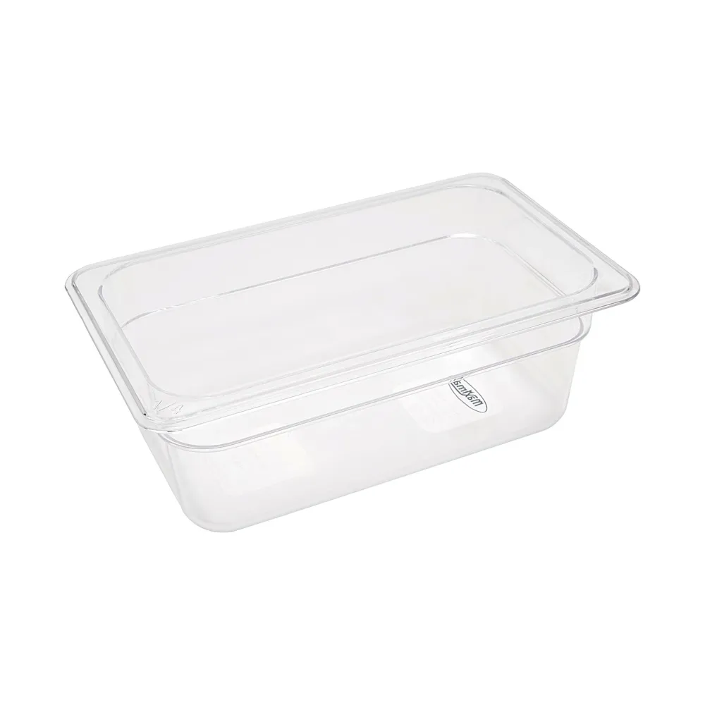 Gastronormbehållare - 3 st - 1/4 GN - 10 cm djup - Polykarbonat