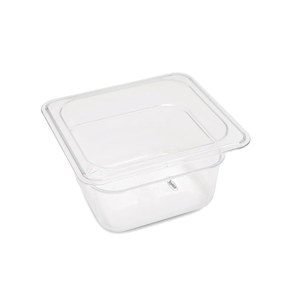 Gastronormbehållare - 3 st - 1/6 GN - 10 cm djup - Polykarbonat