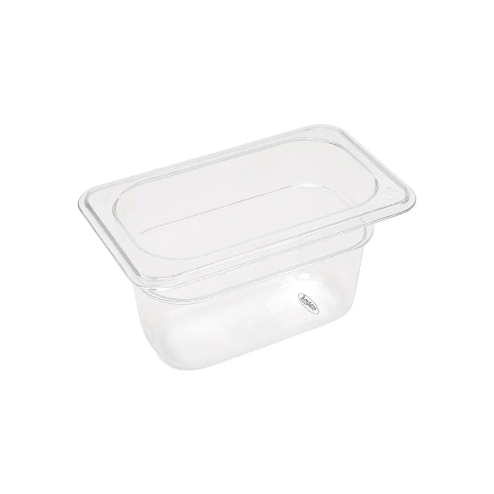 Gastronormbehållare - 3 st - 1/9 GN - 10 cm djup - Polykarbonat