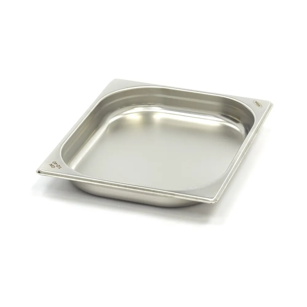 Gastronormbehållare - 3 st - 1/2 GN - 4 cm djup - Rostfritt stål