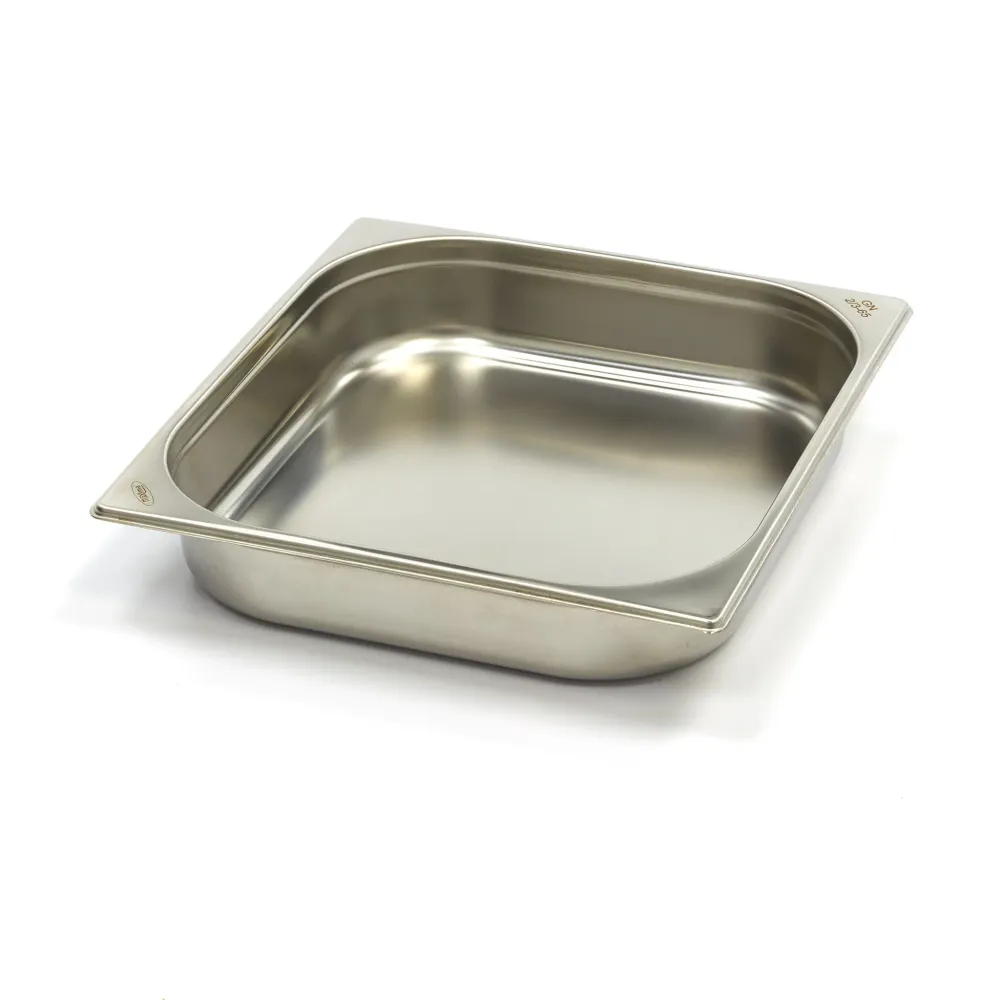 Gastronormbehållare - 3 st - 2/3 GN - 6,5 cm djup - rostfritt stål