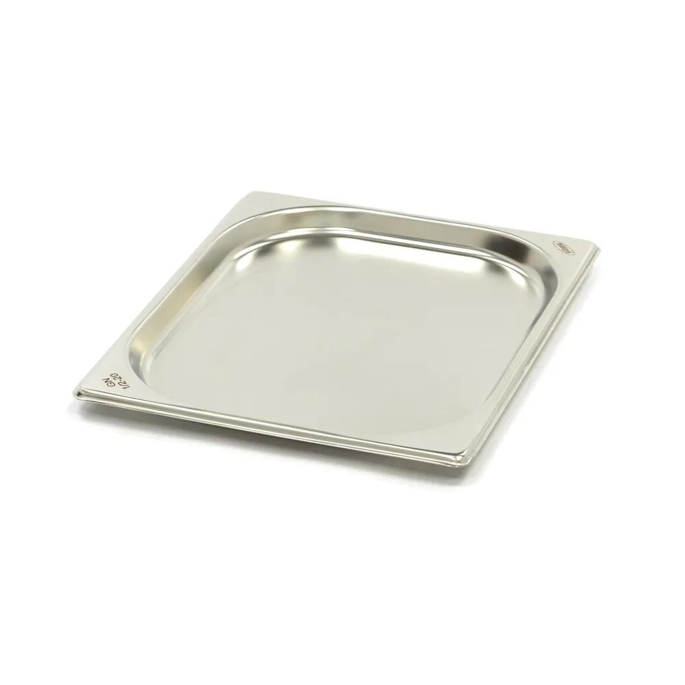 Gastronormbehållare - 3 st - 1/2 GN - 2 cm djup - Rostfritt stål