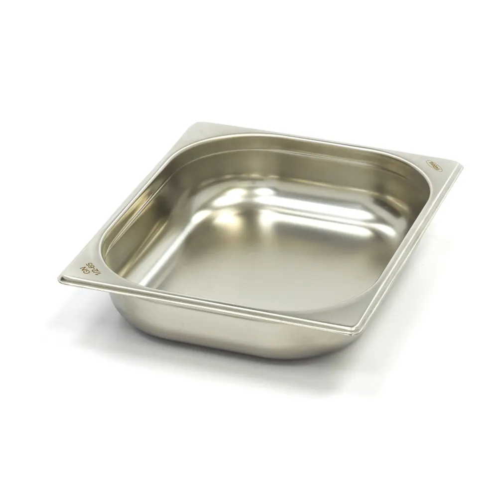 Gastronormbehållare - 3 st - 1/2 GN - 6,5 cm djup - Rostfritt stål