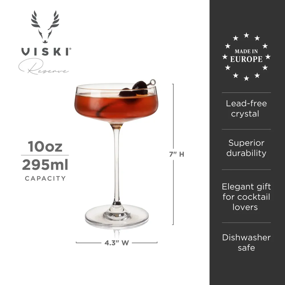 Glas FunNordic Reserve Julien Kristall Coupe-glas Viski®
