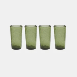Kuki Highball Glas, fyra-pack, Grön