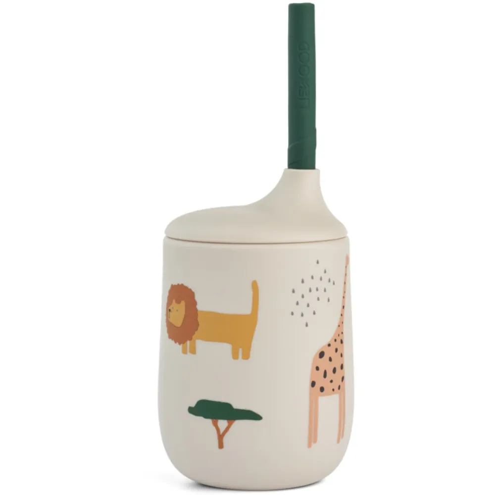 LIEWOOD Safari Sandy Mix Ellis Printed Sippy Kopp 230ml