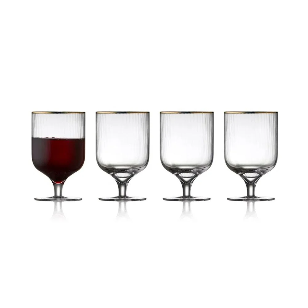 Lyngby glas - Palermo Vinglas Guld 30 cl 4 st