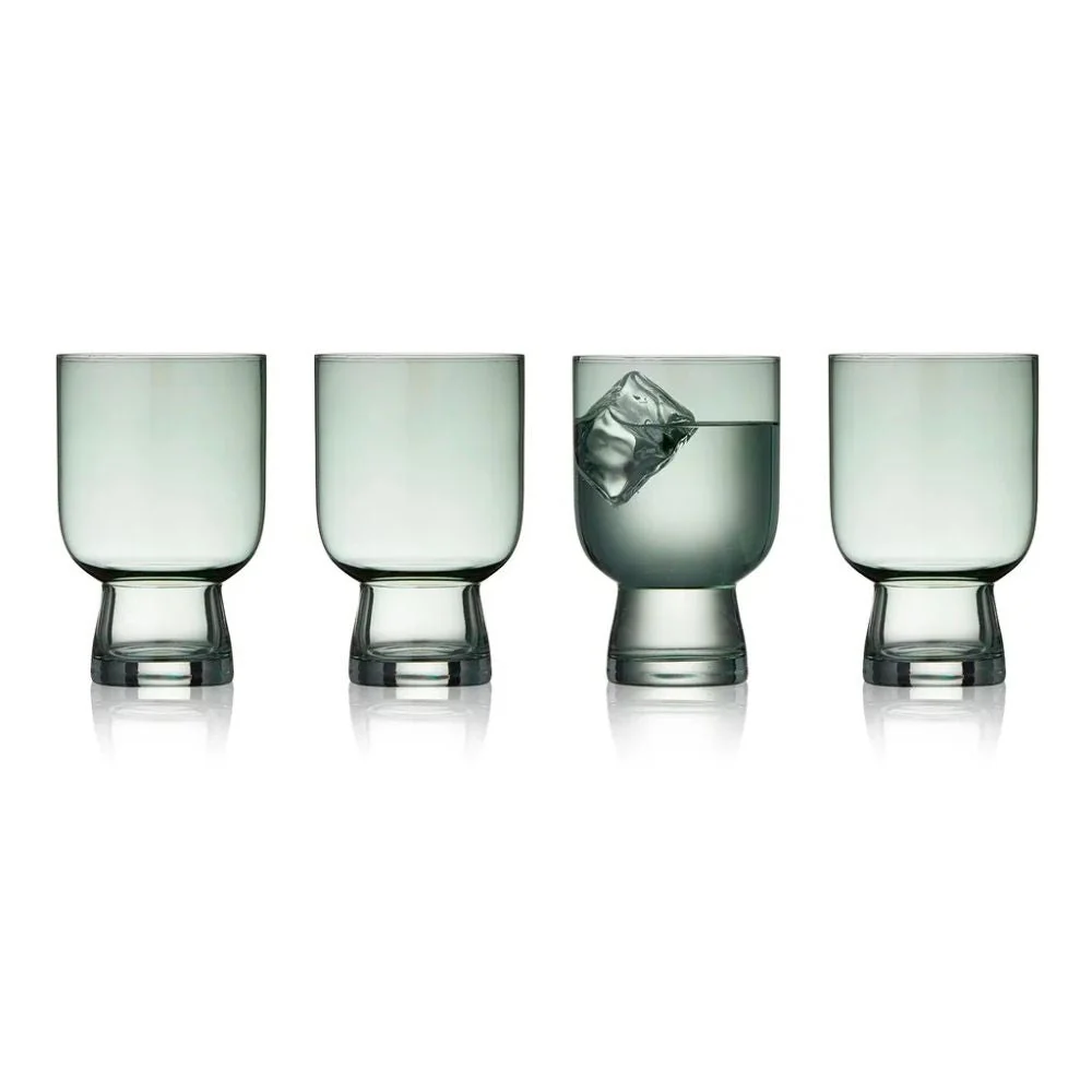 Lyngby Glas - Sorrento Vattenglas 30 cl 4 st. Grönt