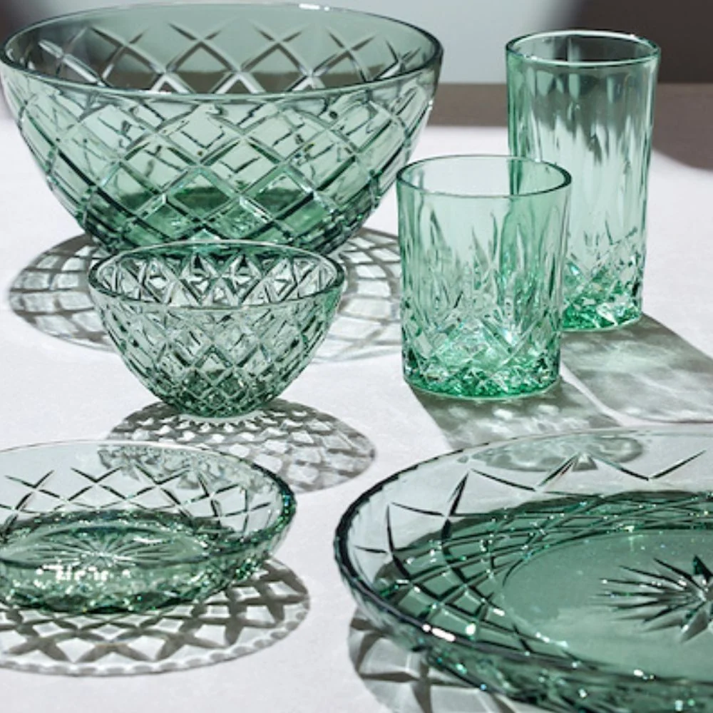 Lyngby - Glass Sorrento Skål Dia 12 cm 4 st. Grön