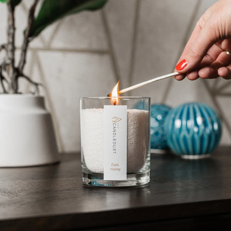 Powdered Candle Glass - Deep Honey 160g
