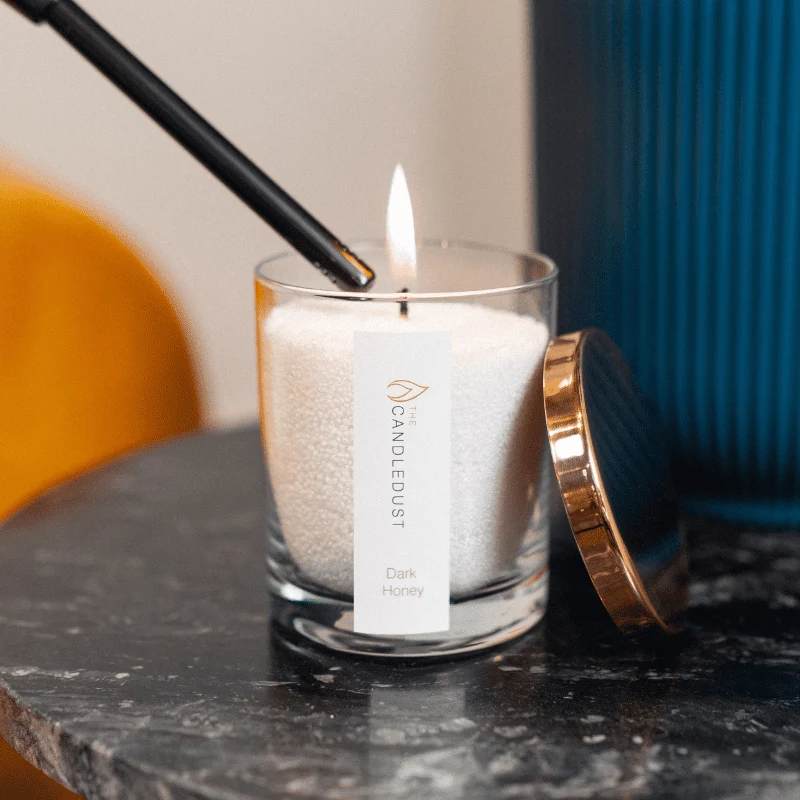 Powdered Candle Glass - Rhubarb Sparkle 160g