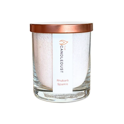 Powdered Candle Glass - Rhubarb Sparkle 160g