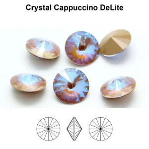 Primero Crystals 1122 Rivoli - Crystal Cappuccino DeLite 12mm 1 styck