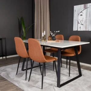 Rectangular Dining Adjust Venture Home Estelle, Polar