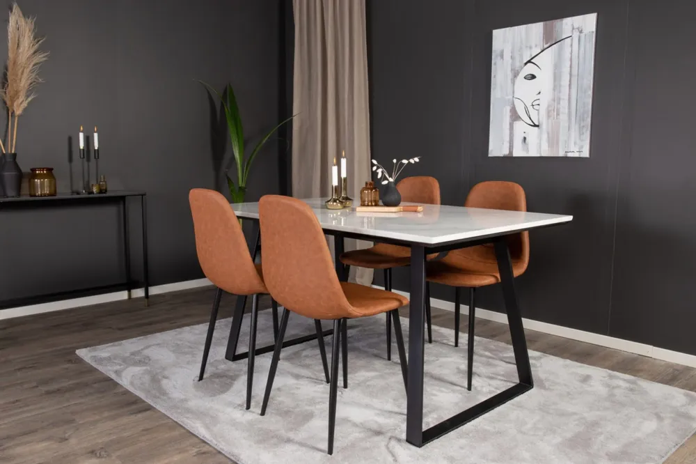 Rectangular Dining Adjust Venture Home Estelle, Polar