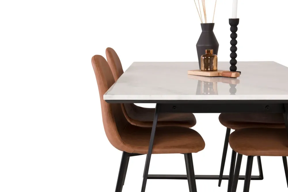 Rectangular Dining Adjust Venture Home Estelle, Polar