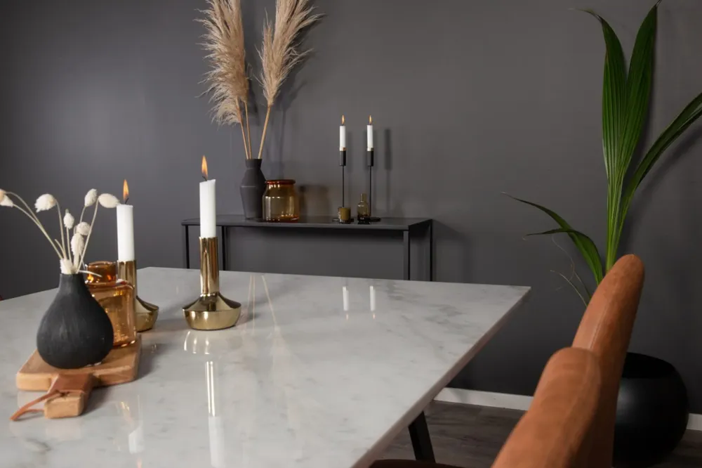 Rectangular Dining Adjust Venture Home Estelle, Polar