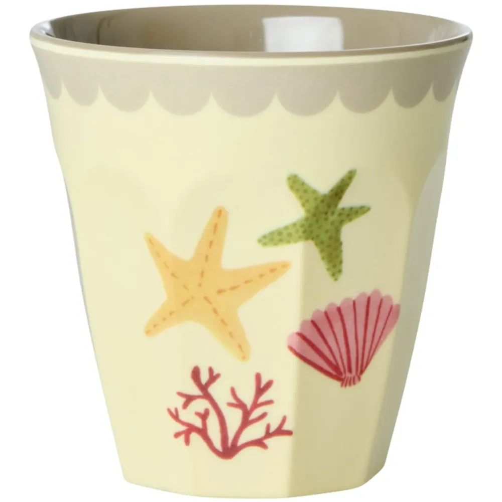 Rice Rodnad Ocean Print Melamine Cups Small 6 Pack 160 Ml