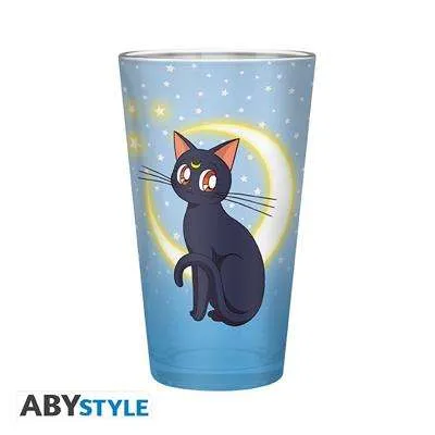 SAILOR MOON - Stort Glas - 400ml - Luna & Artemis