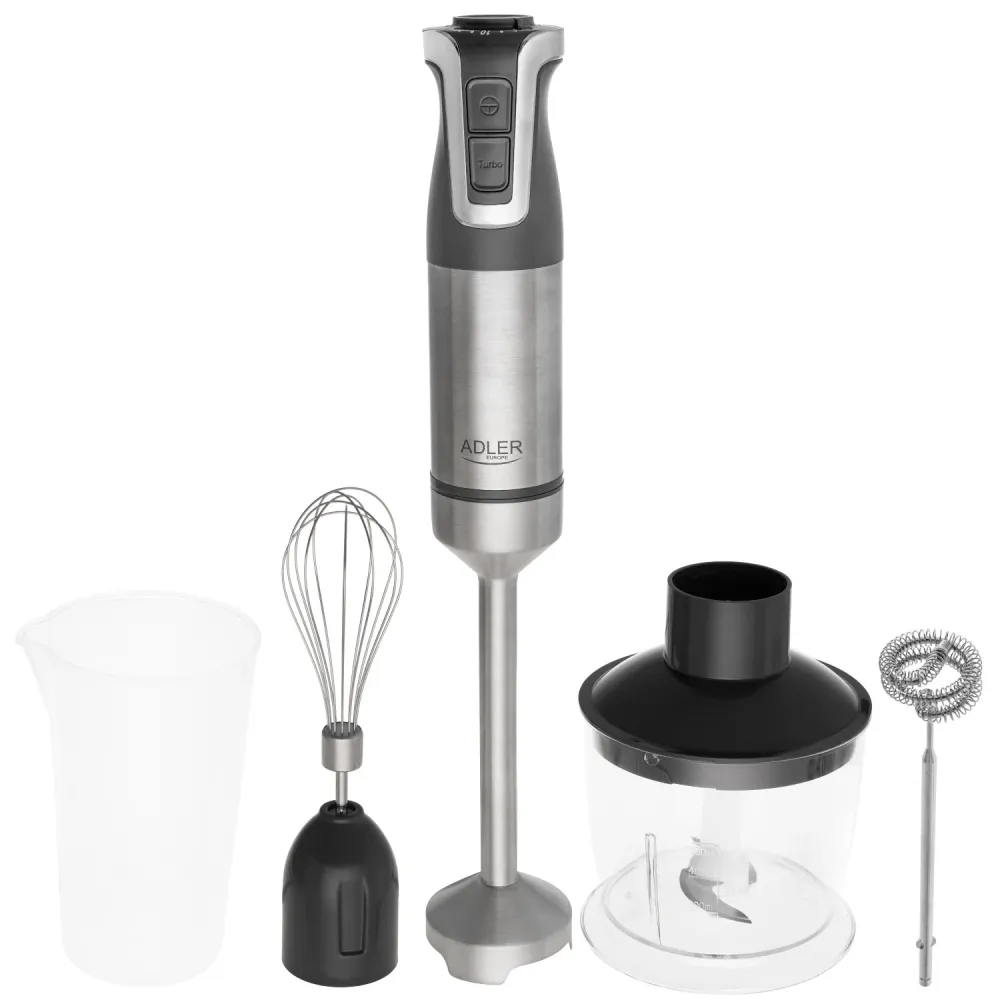Stavmixer Adler, adaptive, effekt 1800W, grå, turbofunktion, AD 4627 g