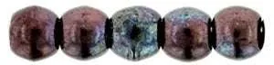 Tjeckiska Druk (Runda) - Luster Amethyst Jet 2mm, 50-pack