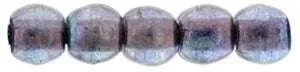 Tjeckiska Druk (Runda) - Luster Klar Amethyst 2mm, 50-pack