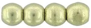 Tjeckiska Druk (Runda) - Saturated Metallic Limelight 3mm, 50-pack