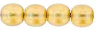 Tjeckiska Druks - Genomskinlig Pearl Sepia 4 mm, 50-pack