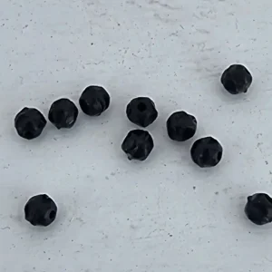 Tjeckiska English Cut - Jet 3 mm, 50-pack
