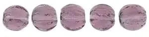 Tjeckiska Melon Round - Amethyst 3mm 50-pack