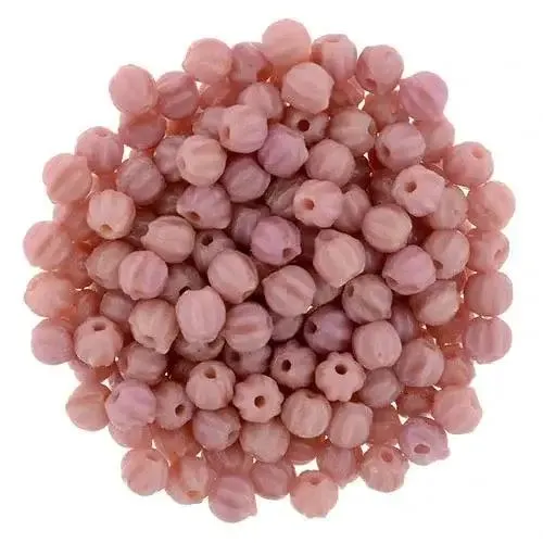 Tjeckiska Melon Round - Apricot Pink 3mm 50-pack