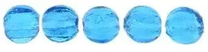 Tjeckiska Melon Round - Capri Blue 3mm, 50-pack