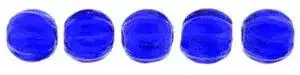 Tjeckiska Melon Round - Cobalt 3mm 50-pack